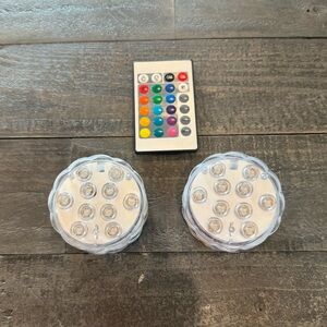 LED Submersible Light Set with Color Remote 
2  Pack Requires 3 AAA Batteries